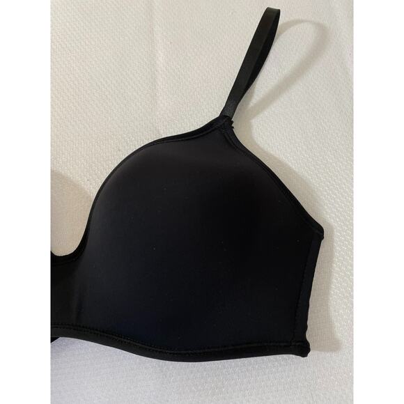 Rene Rofe Womens Lined No Wire BRA - Size 36C - Black - Picture 2 of 6